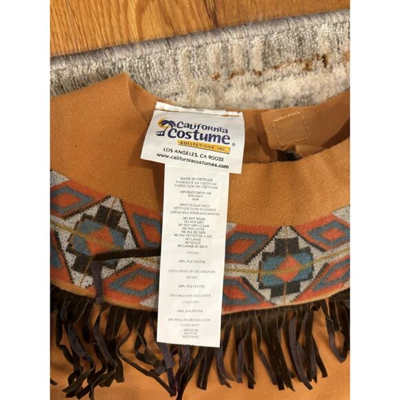 Costume American Native Indian Halloween Girls Size Youth Medium - Picture 5 of 14